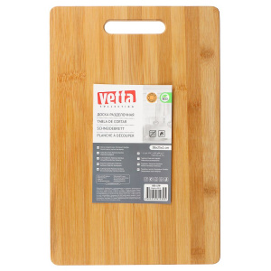 Доска разделочная 38*25*1см бамбук VETTA Гринвуд