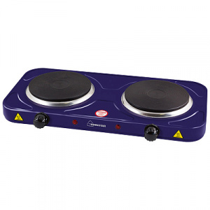 Электроплитка 2 конфорки HOMESTAR HS-1104, чугун, серия сапфир АКЦИЯ///