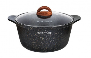 Кастрюля 4 л АП "Granit Ultra Induction" (Original) со стекл. крышкой, индукция кгои42а