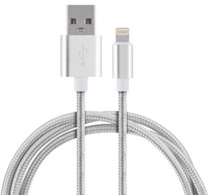 Кабель Energy ET-01 USB/Lightning, цвет - серебро