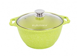Кастрюля 2 л со стеклянной крышкой, АП линия "Trendy style" (Lime)