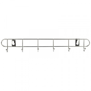 Вешалка 6 крючков ELINE-WH-2 33*5,5*3,5см крепление:  шуруп