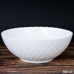 Салатник 900 мл 175 мм фактурный белый WVW70Q, NHG70 (WHITE) 746135