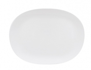 Блюдо 29*21 см, 12" белье  стеклокерамика FLFYP120-white, 100б-тбл12