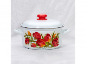 Кастрюля 6 л цил. высокая, с обод "Ласковый май" (С-1618АП2/4) ////
