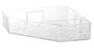 Полка подвесная угловая ICE, 23*23*5,2 см