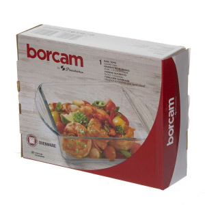 Форма для запекания BORCAM квадратная 210*165 мм 1040 мл б/крышки в коробке