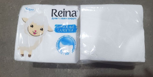 Салфетки бумажные 300 шт Reina 1сл белые
