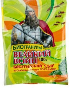 Великий Воин био-гранулы от муравьев 100 г ВХ