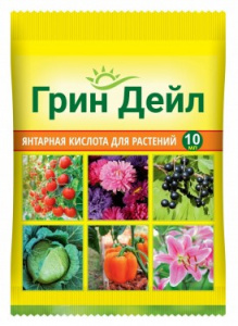 Удобрения Янтарная кислота Грин Дейл 10 мл (100 шт) ВХ