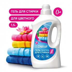 Гель для стирки 1,5 л цветных вещей Daliaf 60 стирок