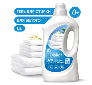 Гель для стирки 1,5 л белых вещей Daliaf 60 стирок
