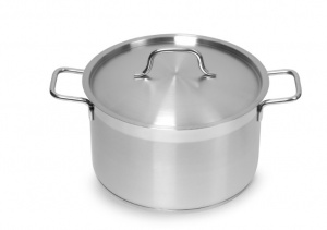 Кастрюля 5 л нерж.тройное дно d=235 h=130, ИНДУКЦИЯ, серия "Satin" LUXSTAHL