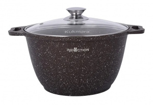 Кастрюля 4 л АП кофейный мрамор со стекл. крышкой "Marble Induction" ПРОМО, ТОЛЬКО В ОБМЕН НА СТАРУЮ