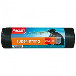 Мешки для мусора 240 л 5 шт "SUPER STRONG" Paclan 402290/////