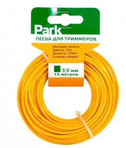 Леска для триммеров 15 м нейлон Park 3 мм, сечение: квадрат
