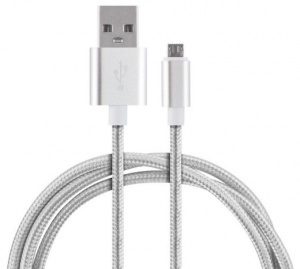 Кабель Energy ET-01 USB/MicroUSB, цвет - серебро