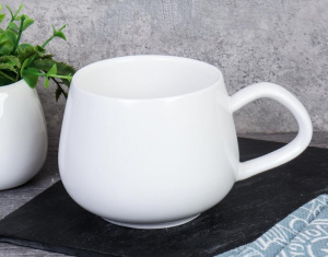 Кружка 260 мл белая фарфор