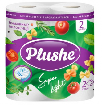 бумажные полотенца plushe супер формат 2 шт