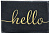 Коврик придверный пористый 50*80 Comforte Hello черный, коричн, серый