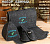 Набор для бани с вышивкой «Добрая банька», 5 пр: шапка, коврик, рукавица, тапочки, сумка, тёмный