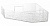 Полка подвесная угловая ICE, 23*23*5,2 см