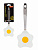 Лопатка для блинов, омлетов FRITTATA, 21*7 см (сталь, нейлон) 006457 