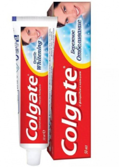 Зубная паста Colgate Бережное отбеливание 50 мл