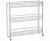 Полка узкая "Евро" 3-х секц. 590*180*570 мм на колесах (белая)
