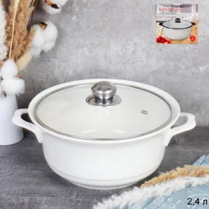 Супница 2,5 л фарфор со стекл. крышкой
