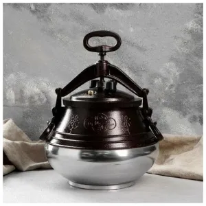 Казан - скороварка 10 л Афганский с ручками, двухцветный SB (в кор.) H102