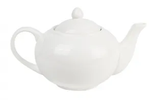 Чайник заварочный 400 мл, D=17см, L=10см, H=11см, фарфор, белье
