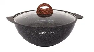 Казан для плова 3,5 л со стеклянной крышкой, АП линия «Granit Ultra» (Original)