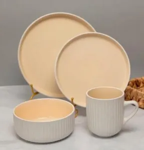 Набор столовый 24 пр JEWEL Лилле стеклокерамика 