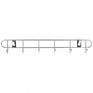 Вешалка 6 крючков ELINE-WH-2 33*5,5*3,5см крепление:  шуруп