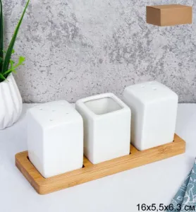Набор для специй 3 пр на подставке Набор для специй 3 пр на подставке