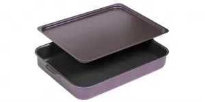 Противень 270*350 мм 2 ручки мет.кр.  Violet АП 