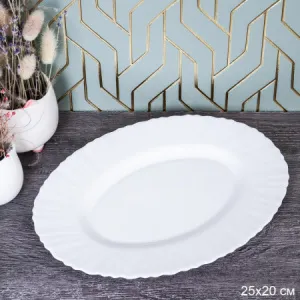 Блюдо овальное 25 см Классика белое BY23HYP100JC 731821 745648 658310