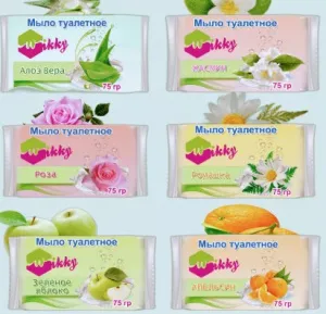 Мыло туалетное 75 г Wikky МИКС