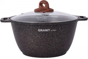 Кастрюля 4 л АП  "Granit ultra" (Original) со стекл/кр