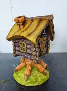 Фигурка садовая "Избушка на курьих ножках" 32*23*21 см