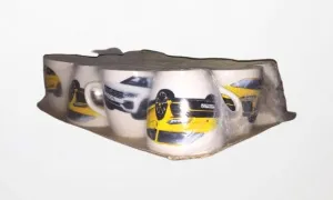 Кружка 230 мл "Машины" тюльпан 2 сорт, возврату не подлежит