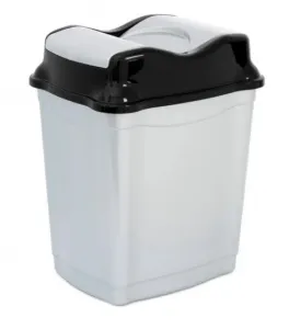 Контейнер для мусора 9 л HOBBY LIFE WHIRPOOL серое 