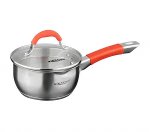 Ковш 1,6 л "Аврора" d=16 см ст. кр клёп ручки силик.