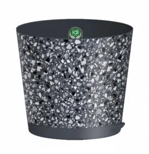 Горшок цветочный 0,75 л "Stone Flower"/Oregano с прик. поли. декор