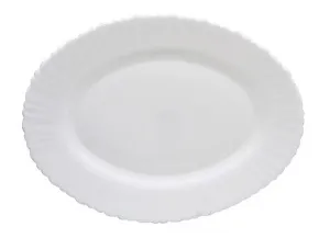 Блюдо овальное 30*22,5 см Lavenir HoReCa "Wave light" 12"  стеклокерамика