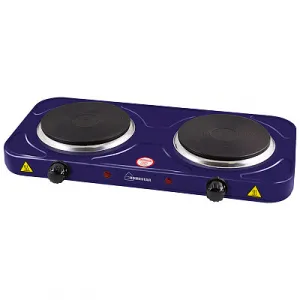Электроплитка 2 конфорки HOMESTAR HS-1104, чугун, серия сапфир ///
