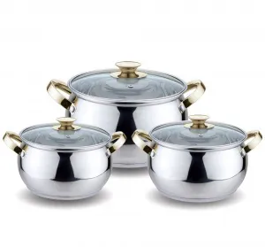 Набор кастрюль 3 пр (2,1 л, 3 л, 4 л.) нжс