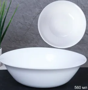 Салатник 560 мл d=16.5 см белый ЕВРО2 100б-см6,5, FLPW65-white, 110675