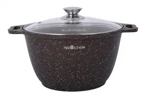 Кастрюля 4 л АП кофейный мрамор со стекл. крышкой "Marble Induction" ПРОМО, ТОЛЬКО В ОБМЕН НА СТАРУЮ